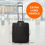 5 Cities 56x45x25 Trolley - Tasche EasyJet/British Airways/ Jet2 Maximum Kabinenzugelassener Handgepäckkoffer 60L Fassungsvermögen mit 2 Rollen Leichtes Reisen 2 Jahre Garantie - Aerolite DE