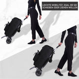 Hoppa Vollständig Isolierte, Leichte 2025 Modell 2 Räder Große 42Liter Kapazität Einkaufstrolley Tasche 95cm, 2.1kg Mit Schulterriemen 2 Jahre Garantie