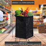 Hoppa Leichtgewichtiger 4-Rädiger Premium 2025 Modell Faltbarer Einkaufswagen Extra Große 64l Kapazität Einkaufswagentasche, 95cm, 4.8kg, Schieb/Zieh Treppensteiger