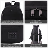 Aerolite 40x30x10 Maximalgröße Lufthansa-Rucksack, recycelt, umweltfreundlich, wasserdicht, Handgepäck, reisezugelassen für British Airways, EasyJet Swiss und Austrian Airlines mit 10 Jahren Garantie