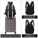 Aerolite 40x30x10 Maximalgröße Lufthansa-Rucksack, recycelt, umweltfreundlich, wasserdicht, Handgepäck, reisezugelassen für British Airways, EasyJet Swiss und Austrian Airlines mit 10 Jahren Garantie