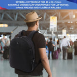 Aerolite 40x30x10 Maximalgröße Lufthansa-Rucksack, recycelt, umweltfreundlich, wasserdicht, Handgepäck, reisezugelassen für British Airways, EasyJet Swiss und Austrian Airlines mit 10 Jahren Garantie