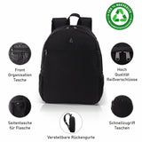Aerolite 40x30x10 Maximalgröße Lufthansa-Rucksack, recycelt, umweltfreundlich, wasserdicht, Handgepäck, reisezugelassen für British Airways, EasyJet Swiss und Austrian Airlines mit 10 Jahren Garantie