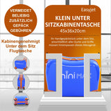 Aerolite MiniMax Kinder-Ride-On-Koffer, passend für 45x36x20cm, EasyJet, maximale Größe, Kinder-Handgepäck mit Rollen, 29 l (blau)