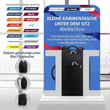 Aerolite 40 x 30 x 15 cm Neue und verbesserte 2025 British Airways, EasyJet, Virgin Atlantic, KLM Kabinengepäck unter dem Sitz, Flugtasche, Rucksack, schwarz, Schwarz, Reisetasche für Handgepäck