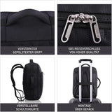 Aerolite 40 x 30 x 15 cm Neue und verbesserte 2025 British Airways, EasyJet, Virgin Atlantic, KLM Kabinengepäck unter dem Sitz, Flugtasche, Rucksack, schwarz, Schwarz, Reisetasche für Handgepäck
