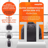 Aerolite Easyjet Reisetasche 45x36x20, maximale Größe Handgepäck Leicht Unter Dem Sitz Kabinengepäck Flugtasche, 5 Jahre Garantie