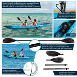 Aqua Spirit Aufblasbares Kajak 2025, 10'5”/13’5”/, 1 oder 2 Personen komplettes Kajak-Set mit Paddel, Rucksack, Doppelhubpumpe und mehr Zubehör, Erwachsene Anfänger, Experten, 3 Jahre Garantie