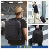Aerolite 45x36x20cm easyJet Maximalgröße Premium Rucksack-Trolley mit 2 Rädern, aus recyceltem, umweltfreundlichem Material, Handgepäck mit ausziehbarem Griff, 10 Jahre Garantie