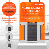 Aerolite 45x36x20cm Koffer Handgepäck easyJet Maximale Größe ABS Cabin Baggage Hartschale Untersitz Bordkoffer Flugtasche mit 4 Rollen 5 Jahre Garantie - Aerolite DE