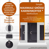 Aerolite (56x45x25cm) Leichtes Kabinen- oder Handgepäck | mit 2 Rädern
