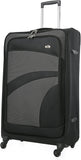 Aerolite Große 81cm Leichter 4 Rollen Trolley Koffer Reisekoffer Gepäck, 10 Jahre Garantie, Schwarz/Grau