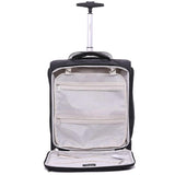 Aerolite Koffer Handgepäck Passend für easyJet 45x36x20 Neu 2025 Handkabine Gepäck Untersitztasche Trolley Tasche Bordgepäck Leichte mit 2 Rollen 5 Jahre Garantie, 42x35x20cm 28L, Schwarz