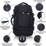 Aerolite Neu 2025 Ryanair 40x20x25 Maximale Größe Handkabinengepäck Handgepäcksrucksack Umhängetasche Reisetasche Flugtasche Handgepäck Rucksack Flugtasche Flugzeug mit 5 Jahre Garantie