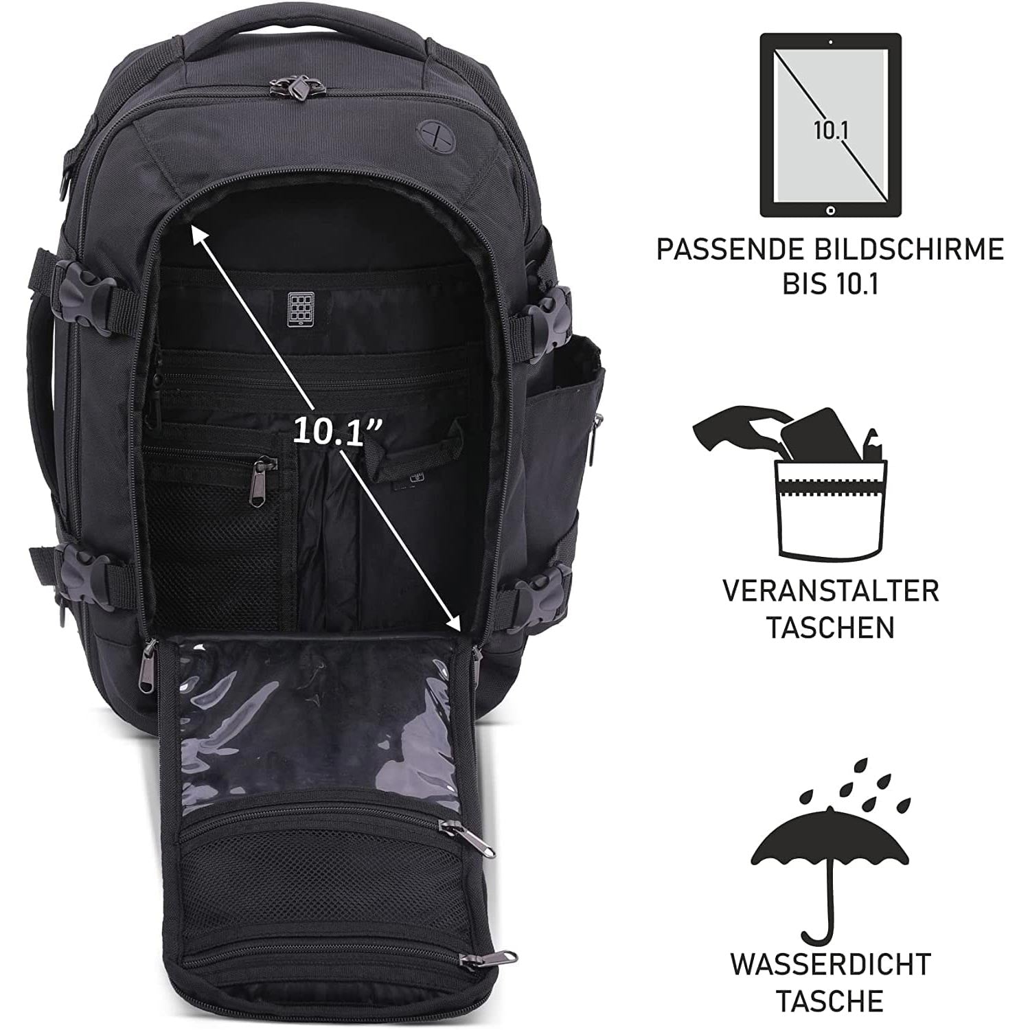 55x40x20cm Reisetasche Handgepäck Bord Kabinengepäck Weekender groß für Ryanair 55x40x20cm Reisetasche Handgepäck Bord Kabinengepäck Weekender groß für Ryanair