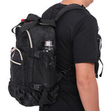 Aerolite Ryanair Rucksack mit 2 Rädern, umweltfreundlich, mit ausziehbarem Griff, Reisegepäck, 40 x 20 x 25 cm, gesteppt, Schwarz , Rucksack - Aerolite DE