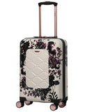 Aerolite (55x35x20cm) Hard Shell Cabin Luggage | Black Floral 